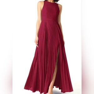 Davids bridal Burgundy dress